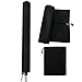 Couvre-Lignes de Lavage pour sécheuse rotative, Housse de Protection Noire 165cm étanche avec Fermeture éclair et Cordon de Serrage pour sèche-Linge Rotatif de Jardin, Tissu Oxford imperméable