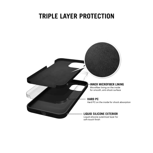 Image of DailyObjects Black Flekt Silicone Case Cover for iPhone 12