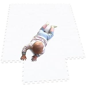 MQIAOHAM 18 stks kinderen schuim speelmat speelkleed gym kleed baby peuter matten voor zuigelingen speelmat kid draagbare edu zachte kids infantino tegels peuters vloer Wit 101