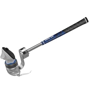 YEZRO Golf Club Attachment for Meta Quest 3S/3 – Adjustable Weighted Aluminum VR Golf Club Handle Accessories for Golf + with Real Grip, 90 Degree Design Keep Tracking | 2024 Upgrade Screws (Weighed)