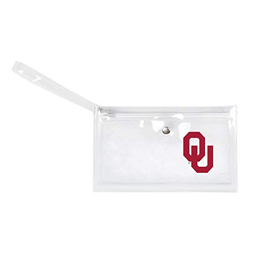 Image of Littlearth - LIWXY NCAA Oklahoma Sooners Unisex Ncaancaa Ticket Wristlet, Clear, 9 inch by 5.25 inch