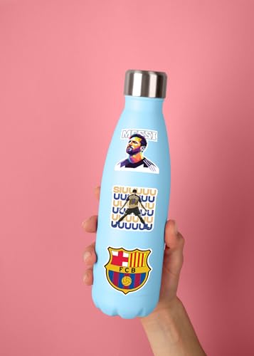Image of Football Stickers Pack (5 Sheets) - Waterproof Soccer Stickers for Kids & Adults, Vinyl Decals for Laptop, Water Bottle, Phone, Car - Football Player & Team Designs