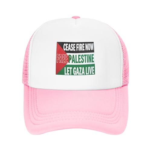 Free Palestine Let Gaza Live Trucker Hats I Stand with Palestine Pray for Palestine Hat Adjustable Mesh Back Baseball