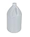 Vestil JUG-1 High Density Polyethylene (HDPE) Round Jug with Natural Cap, 6" Diameter x 11-21/32" Height, 1 Gallon Capacity, Natural