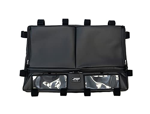 PRP Seats E93-210 Black Overhead Bag, Durable, Water Resistant Storage Bag Organizer for UTV Roof with Zippered Pockets, Easy Install, Compatible with Polaris RZR PRO XP, 23? x 35? x 2?, Black