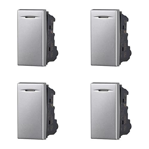 4 Pezzi Interruttore Unipolare, Compatibile Con Bticino...