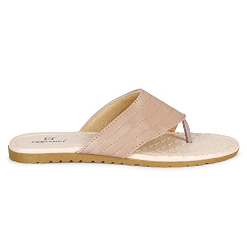 Image of Footshez Women's Synthetic Leather Slip On Comfortable Regular Fashion Slippers