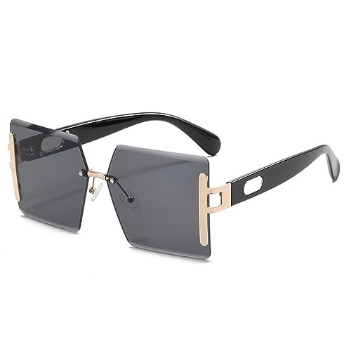 Oversized Sunglasses Women Big Frame Vintage Sun Glasses Men Shades Retro Gradient Visor Zonnebril Dames