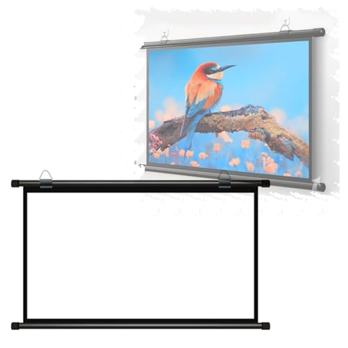 Pantalla manual de proyector 72 pulgadas 4:3 miniatura 1