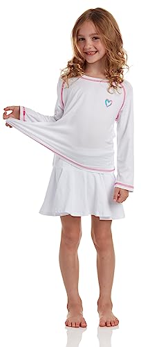 Pink Platinum Girls Rash Guard - UPF 50+ Long Sleeve Swim Top Quick Dry Sun Protection Rashguard Swimsuit for Girls (4-16)2