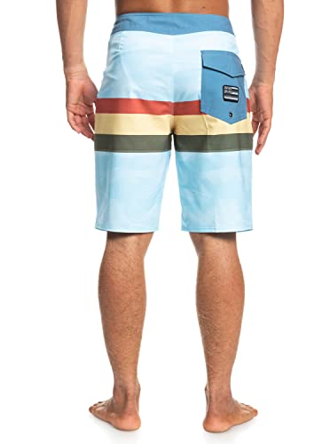 Quiksilver Men's Standard Surfsilk Faded Stripe 20 Boardshort Swim Trunk4