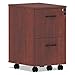 Alera ALEVA582816MC Valencia Series Two-Drawer Mobile File/File Pedestal - Medium Cherry