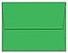 50 Green A2 Envelopes - 5.75" x 4.375" - Square Flap