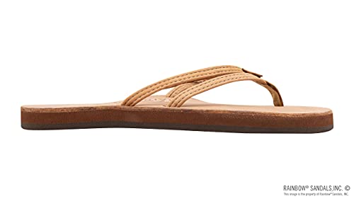 Image of Rainbow Sandals Ladies The Sand Piper Luxury Leather - Single Layer Arch w /Double Narrow 1 /3 inch Strap