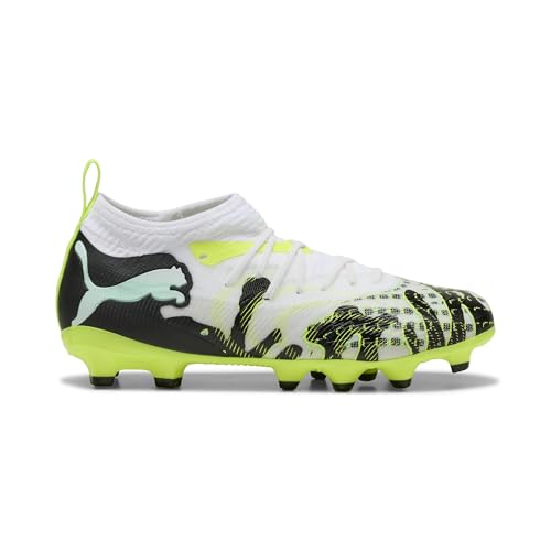 PUMA Chaussures de football FUTURE 9 MATCH CREATIVITY FGAG Enfant et Adolescent Chaussures Jaune 37.5 - vue 8