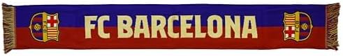 Barcelona Barça Loom No. 46 Scarf with FC License Measures 140 x 20 cm Azul Y Rojo, Azul Y Rojo, 140 X 20 cm