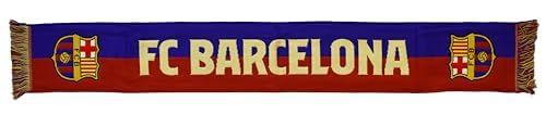 Barcelona Der Barça Loom Nr. 46 Schal mit FC Lizenz misst 140 x 20 cm., Azul Y Rojo