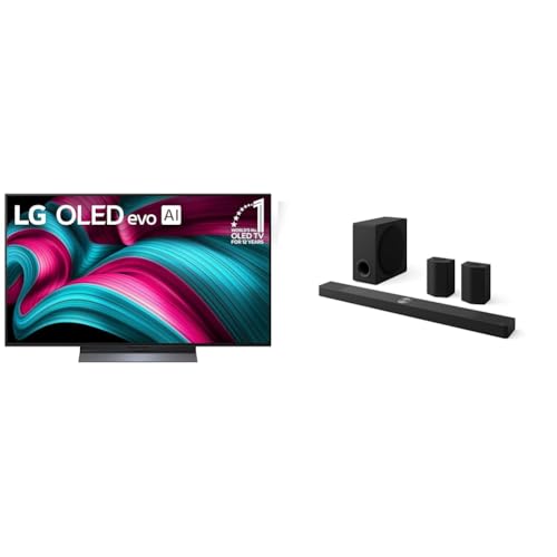 Image of LG 48 inch OLED evo C5 4K Smart TV & 9.1.5-Ch. S95TR Soundbar with Dolby Atmos, DTS:X, Wireless Speakers and Subwoofer Home Theater Bundle