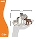 Schleich Wild Life 3pc. Mother Wolf and Baby Wolf Pups Figurine Set - Authentic and Highly Detailed Toy Set, Durable for Education and Fun Play, Perfect for Boys and Girls, Ages 3+