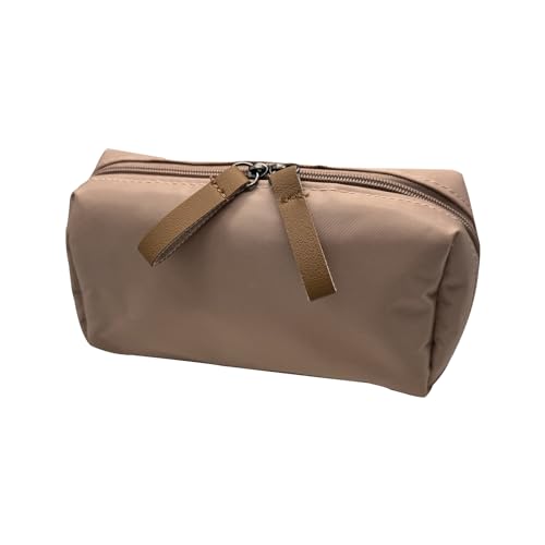 Aikeis Draagbare cosmeticatas Multifunctionele kleine dameshandtas cosmeticatas reistas voor cosmetica slaapkamer (kaki)
