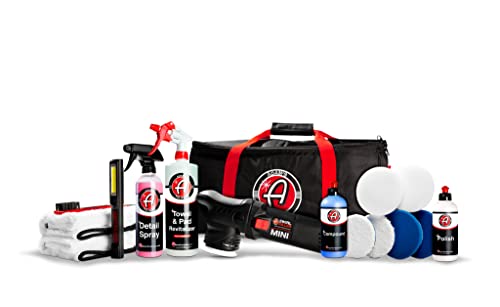 Adam's Polishes Swirl Killer 12mm Polisher Kit (16 Item) - Orbital Polishing Paint Correcting Buffer Tool - Car Scratch Remover - Use Post Car Wash Clay Bar & Pre Wax or Ceramic Coating