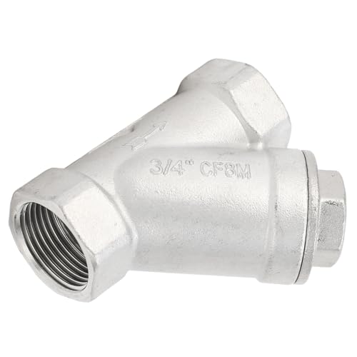 Y Type Strainer 3/4in DN20 304 Stainless Steel Double Layer Mesh Thread Y Filter for Water Oil Gas Durable High Pressure Pipeline Filtration System Industrial Grade