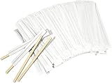 1000Pcs Disposable Wood Coffee Stir Sticks Stirrers Individually Paper Wrapped Coffee Tea Beverage Stirrers Stirrings 5.5 Inch,140mm
