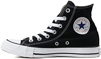 Converse Chuck Taylor All Star Canvas High Top,Black/White, 7.5 Women/5.5 Men
