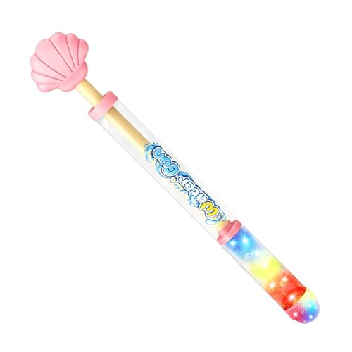 Water Squirter Kids - 35cm PP �o�b�e���[�쓮 LED ���C�g�A�b�v �X�v���[ �u���X�^�[ |�d�����O�X�v���b�V���������� |�����v���A�N�V�����v�[���r�[�`����K�[�f���p�[�e�B�[