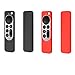 Produktbild Silikon-Schutzhülle für Apple TV 4K Siri Remote (2021 2. Generation), Schutzhülle für Apple TV 4K Siri Remote (2021 2. Generation) (Schwarz + Rot, 2 Stück)
