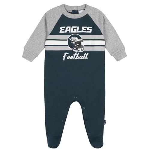 Gerber Baby NFL Team Footed Coverall, Eagles, 0-3 Months
