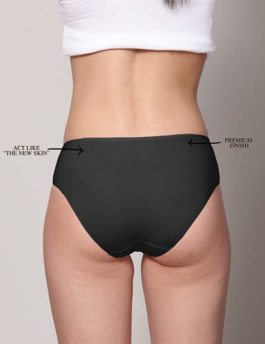 Image of Women Hipster | Bamboo Micro Modal 50 wash Guarantee|Anti Bacterial|Skinny Soft Panties|5X Softer|3X Moisture Wicking|Panty for Women|Underwear for Women(Pack of 2)
