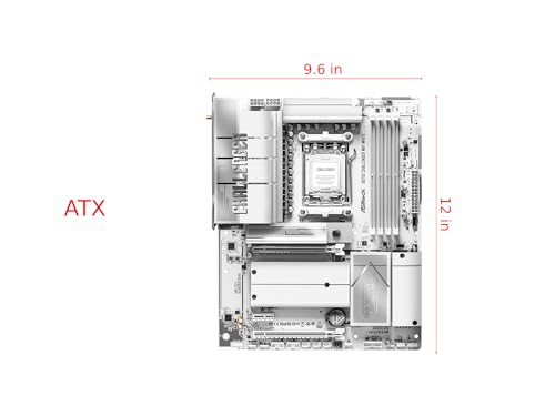 Image of ASRock X870E Challenger WiFi White, AMD AM5 Ryzen 9000-7000, DDR5 8200+ (OC), PCIe 5.0, Dual USB4, Wi-Fi 7, 5G LAN, 20+2+1 Phase 110A SPS