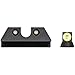 Night Fision Tritium Night Sight Set for CZ USA P-07/P-09 - Yellow Front Ring, U Notch Black Rear Rings