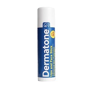 Dermatone Lips and Face Stick Stocking Stuffer | Advanced Skin Protection | SPF30, Moisturizing | Sooth & Replenish | Big Spot Stick 0.5oz