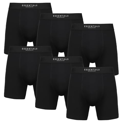 The Essentials Wardrobe Premium Boxer Shorts - Black Cover