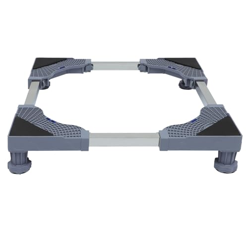 IWOWHERO Base Móvil para Lavadora y Frigorífico Soporte Reforzado con Pies Antideslizantes Compatible con Electrodomésticos Portátiles y Armarios Fácil Limpieza y Protección contra