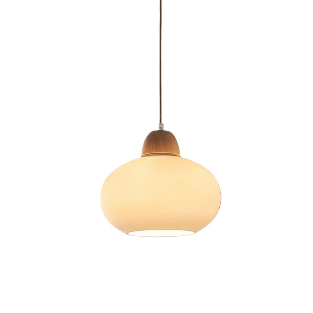 Suspension E27 crème pour îlot de cuisine et chambre à coucher épurée