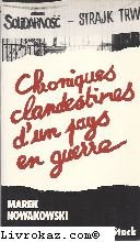 Paperback Chroniques clandestines d'un pays en guerre [French] Book