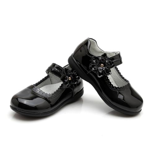 Girls Classic Black Mary Jane Flats School Uniform Dress Shoes Oxfords for Toddler/Little Kid
