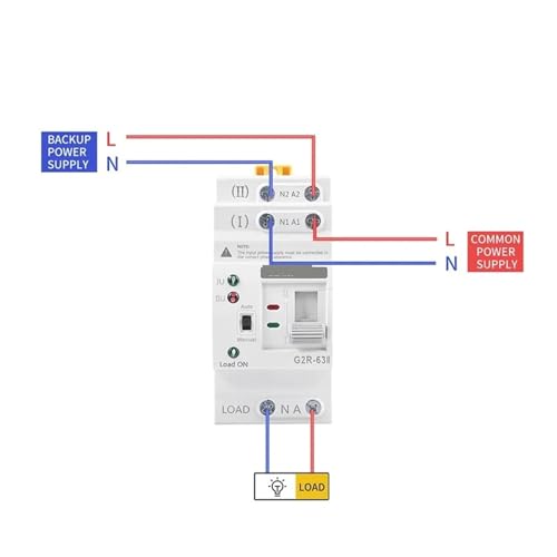 Commutateur de transfert automatique électrique 220V 2P 40A inverseur source G2R