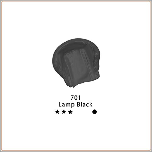 Artecho Black Acrylic Paint, Lamp Black Paint (120ml / 4.05oz) Tubes, Art Craft Paints for Canvas, Rock, Stone, Wood, Fabric, Art Supplies