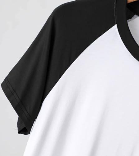 Mens Pajamas Set Shorts Pjs Lightweight Raglan Short Sleeve Crewneck T Shirts Shorts Soft Modal Sleepwear3