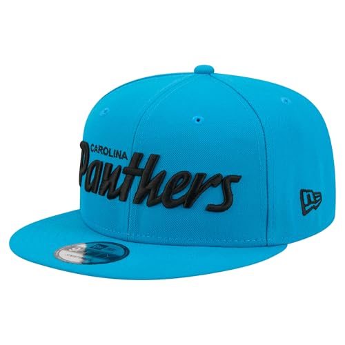 New Era Mens Blue Carolina Panthers Core Team Script 9FIFTY Snapback Hat