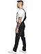 Enzo Men’s EZD390 VEN Denim Dungarees Overalls, Black, 32