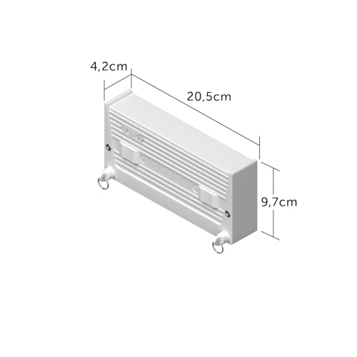 Miniatura 2 de Cuncial Tz-S-2 Tendedero Automático De Pared 2 Cuerdas Hasta 10 M De Tendido Extensible 5 M Por Cuerda Blocaje Individual Interior Y Exterior Compacto Y Resistente Fabricado En España