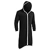 Men'S Gothic Longline Hoodie, Men'S Draped Hoodie, Oversized Hooded Cloak, Lightweight Long Zip Jackets, Loose Baggy Hooded Jacket, Fashion Urban Style Coats, Casual Avant-Garde Coat #4