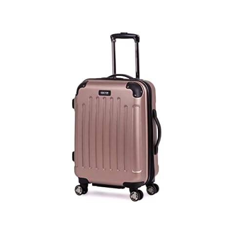 Kenneth Cole REACTION Renegade Luggage Expandable 8-Wheel Spinner Lightweight Hardside Suitcase, Rose Gold, 20-Inch Carry On Cover