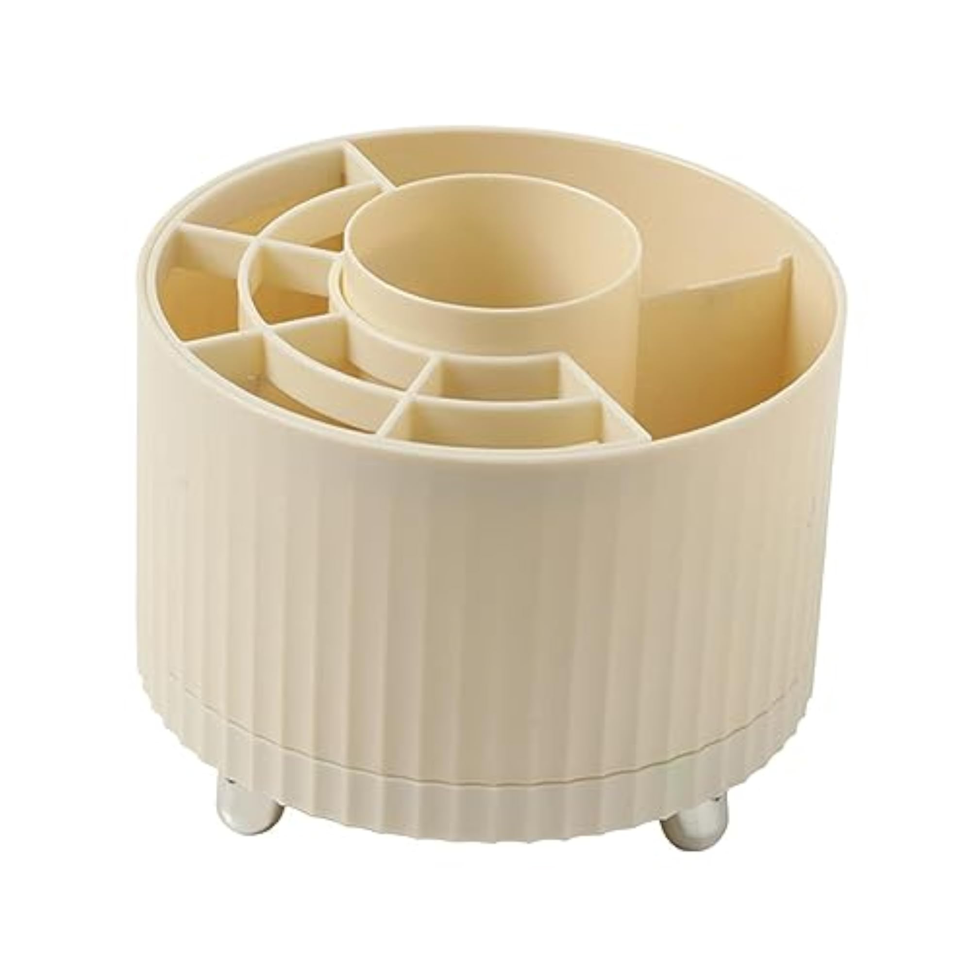 Makeup Brush Holder Organizer Cosmetic Brush Storage Box, Yellow