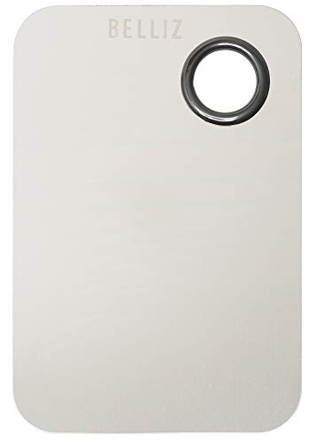 Belliz Paleta De Metal Para Mistura De Maquiagem Com Espátula Cinza